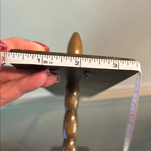 VTG MCM 2-Tier Turned Wood Spindle Wall Shelf - Picture 6 of 6